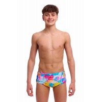 Дитячі плавки Funky Trunks Boy's Sidewinder Trunks Pixel Paradise (FTS015B72177) розмір 28 (12-13 років) рожевий