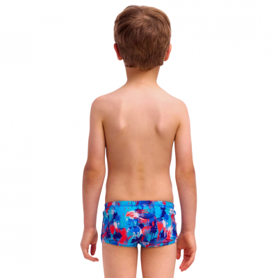 Дитячі плавки Funky Trunks Toddler Boy's Printed Trunks Messy Messy Messy (FTS002B72252) розмір (6 років) сині