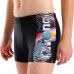 Детские спортивные плавки для плавания Arena LIT LOGO SWIM SHORT (010692-550) размер 10-11 лет черные
