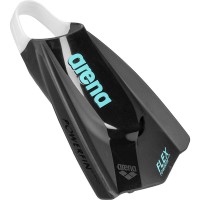 Ласти для плавання короткі із відкритою п'ятою Arena POWERFIN PRO II Flex (011938-400) чорние, розмір 46-47