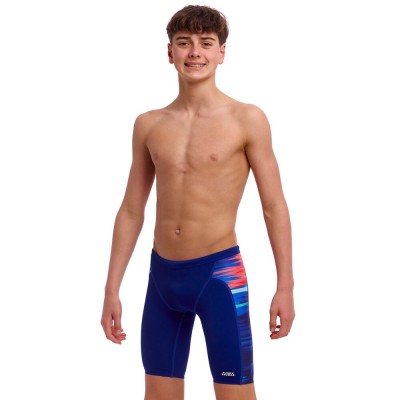 Дитячі плавки довгі джамери для плаванння Funky Trunks Boy's Storm At Sea Training Jammers (FTS003B72168) розмір 26 (10-11 років) шторм в морі