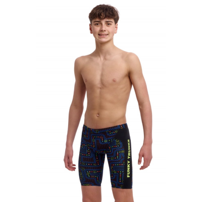 Плавки довгі джамери для плаванння Funky Trunks Boy's Chomp Chomp Training Jammers (FTS003B72073) розмір 26 (10-11 років) з хрум-хрум