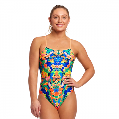 Жіночий купальник Funkita Ladies Single Strap One Piece Jungle Town (FS15L71607) розмір 12 синій