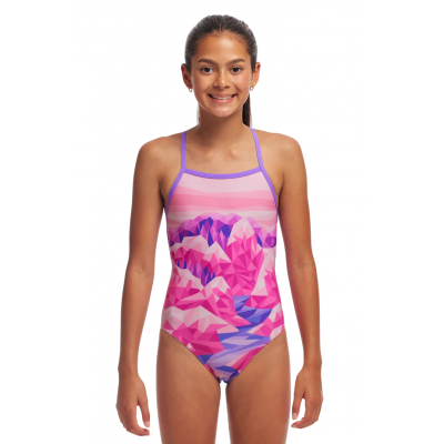 Дитячій купальник Funkita Girl's Strapped In One Piece Rockie High (FKS034G71983) розмір 12 рожевий