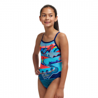 Дитячій купальник Funkita Girl's Single Strap One Piece Vive La Funky (FKS030G71913) розмір 12 синій
