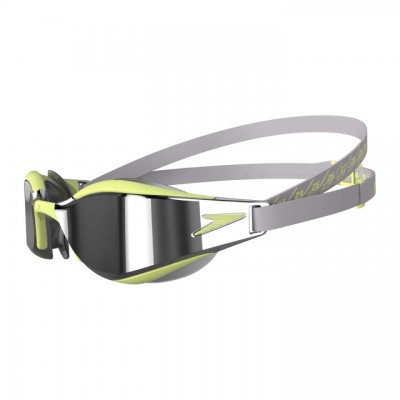 Окуляри для плавання змагальні Speedo Fastskin Hyper Elite Mirror сірі з зеленим (8-1281814556)