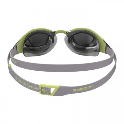 Окуляри для плавання змагальні Speedo Fastskin Hyper Elite Mirror сірі з зеленим (8-1281814556)