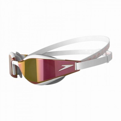 Окуляри для плавання змагальні Speedo FASTSKIN HYPER ELITE MIRROR (8-12818F979) біло-золоті, дзеркальні