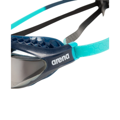 Окуляри для плавання Arena AIR-SPEED MIRROR (003151-112) чорний, блакитний Окуляри для плавання Arena AIR-SPEED MIRROR (003151-112) чорний, блакитний