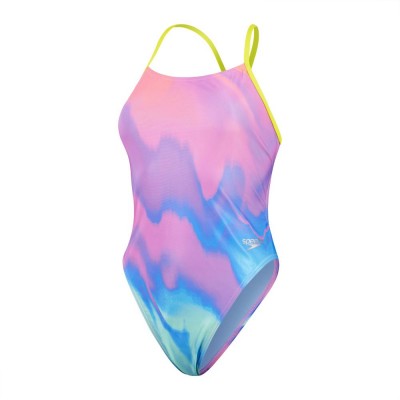 Жіночий купальник Speedo Womens Allover Digital Tie Back Swimsuit (8-1284116631) розмір 34 кольоровий