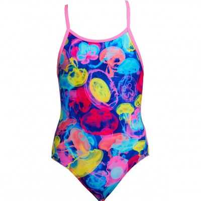 Дитячій купальник Funkita Girl's Diamond Back One Piece Sting Stung (FKS033G72065) розмір 12 рожевий