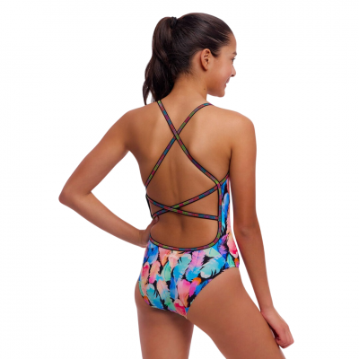 Дитячій купальник Funkita Girl's Strapped In One Piece Tickle Torture (FKS034G72156) розмір 14 блакитний