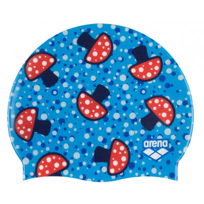 Шапочка для плавання Arena HD CAP (005572-240) синя з грибочками