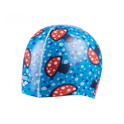 Шапочка для плавання Arena HD CAP (005572-240) синя з грибочками Шапочка для плавання Arena HD CAP (005572-240) синя з грибочками
