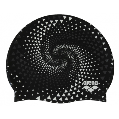 Шапочка для плавання Arena PRINT 2 (1E368-273) чорна