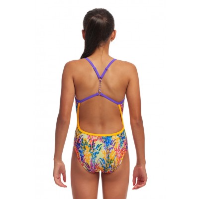 Детский купальник Funkita Girl's Twisted One Piece Strike A Posy (FKS038G71986) размер 12 желтый
