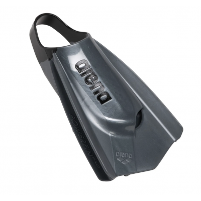 Ласты для плавания короткие с открытой пяткой Arena POWERFIN PRO II (006151-100) серые, размер 38-39