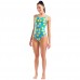 Жіночий спортивний купальник для плавання Arena LEMONS SWIMSUIT LACE PLUS BACK (010704-858) з лимонами розмір 40