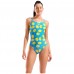 Жіночий спортивний купальник для плавання Arena LEMONS SWIMSUIT LACE PLUS BACK (010704-858) з лимонами розмір 40