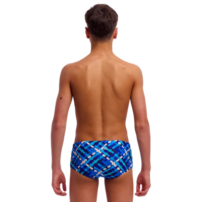 Дитячі плавки Funky Trunks Boy's Sidewinder Trunks Under Over (FTS015B72250) розмір 26 (10-11 років) сині