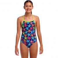 Дитячій купальник Funkita Girl's Strapped In One Piece Starry Night (FKS034G72218) розмір 8 (8-9 років) з зірочками