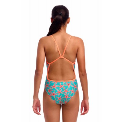 Дитячій купальник для плавання Funkita Girl's Single Strap One Piece Star Party (FKS030G72219) розмір 14 із зірочками