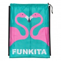 Сітка для інвентарю для плавання Funkita Mesh Gear Bag Go Flamingo! (FKG010A00547) 65см x 49см з фламінго