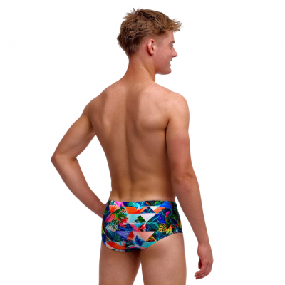 Дитячі плавки Funky Trunks Boy's Sidewinder Trunks Palm Prism (FTS015B72297) розмір 24 (8-9 років) з пальмами