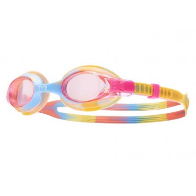 Дитячі окуляри для плавання TYR Kids' Mirrored Swimple Goggles -Tie Dye (LGSWTD-633) помаранчеві, 3-10 років