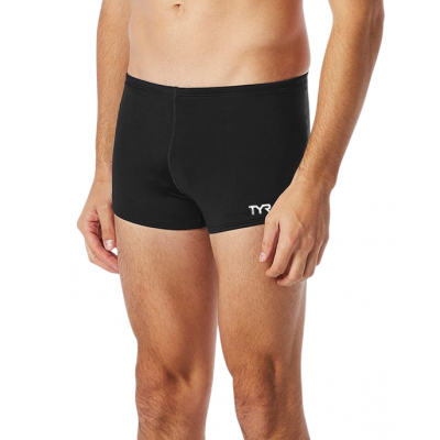 Чоловічі плавки TYR Durafast Elite® Men'sSquare Leg Swimsuit - Solid (SQDUS7A-001) чорні розмір 30 (S)
