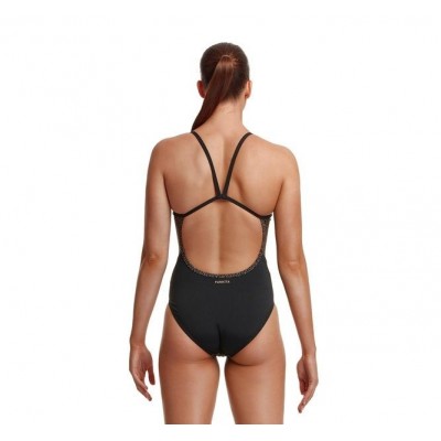 Жіночий купальник Funkita Ladies Single Strap One Piece Leather Skin (FS15L02665) розмір 8 чорний