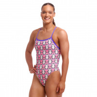 Жіночий купальник Funkita Ladies Tie Me Tight One Piece Pixi Pengi (FKS036L71933) розмір 16 рожевий
