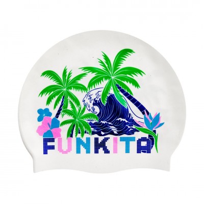Шапочка для плавання Funkita Silicone Swimming Cap Ukule Babe (FS997197600) біла