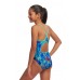 Дитячій купальник Funkita Girl's Diamond Back One Piece Paint Press (FKS033G72010) розмір 8 синій