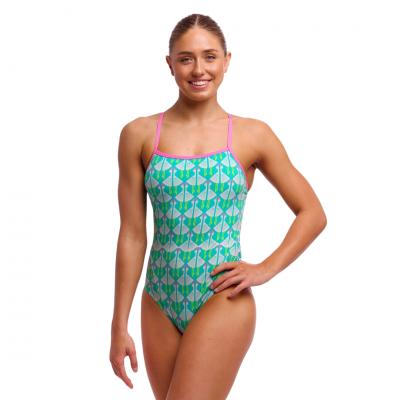 Жіночий купальник Funkita Ladies Single Strap One Piece Loose Goose (FKS030L72176) розмір 10 блакитний