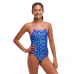 Дитячій купальник Funkita Girl's Diamond Back One Piece Blue Viper (FKS033G72145) розмір 12 синій