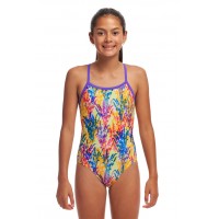 Детский купальник Funkita Girl's Twisted One Piece Strike A Posy (FKS038G71986) размер 14 желтый