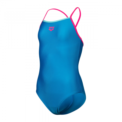 Дитячий купальник Arena SWIMSUIT LIGHT DROP SOLID (005919-860) розмір 6-7 років синій