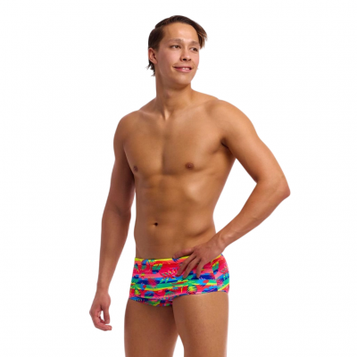 Чоловічі плавки Funky Trunks Men's Sidewinder Trunks Free Foliage (FTS015M72240) розмір 32 рожеві