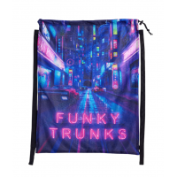 Сетка для инвентаря для плавания Funky Trunks Mesh Gear Bag Cyber ​​City (FTG010A71995) 65см x 49см голубая 25Л