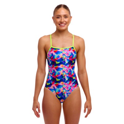 Жіночий купальник Funkita Ladies Single Strap One Piece Wet Wave (FKS030L72221) розмір 6 синій