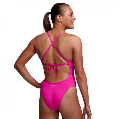 Жіночий купальник Funkita Ladies Tie Me Tight One Piece Candy (FKS036L02597) розмір 8 рожевий