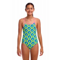 Детский купальник для плавания Funkita Girl's Twisted One Piece Tweety Sweet (FKS038G72225) размер 12 с калибри