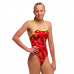 Дитячій купальник Funkita Girl's Strapped In One Piece Saucy Sonar (FKS034G72308) розмір 12 (12-13 років) червоний