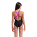 Дитячій купальник Arena Girl's Pinwheel Swimsuit V Back (011752-557) чорний, розмір 6-7 років