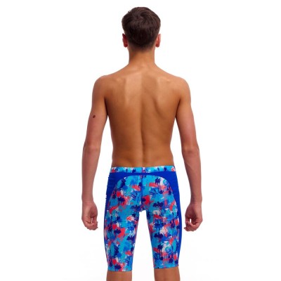 Плавки довгі джамери для плаванння Funky Trunks Boy's Messy Messy Messy Training Jammers (FTS003B72252) розмір 22 (6-7 років) мазки сині безладний