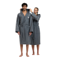 Халат мікрофібровий Arena Zeal Plus (005308-101) M сірий Халат мікрофібровий Arena Zeal Plus (005308-101) M сірий