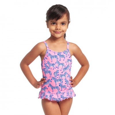Дитячій купальник Funkita Toddler Girl's Belted Frill One Piece Twinkle Toes (FKS040G71749) розмір 6 рожевий