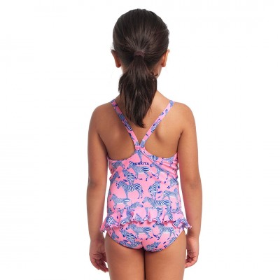 Дитячій купальник Funkita Toddler Girl's Belted Frill One Piece Twinkle Toes (FKS040G71749) розмір 6 рожевий