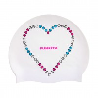 Шапочка для плавання Funkita Silicone Swimming Cap Heart Rope (FS990048000) біла